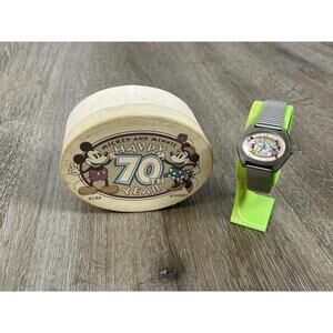 Vtg RARE Seiko Alba Disney Watch Mickey Minnie 70th Anniversary With Box Japan